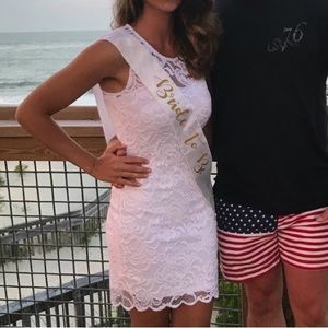 White lace dress worn once